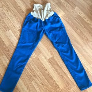 Motherhood Maternity skinny blue pants